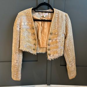 Juliette Cropped Jacket in Gold Combo
Free People size XS